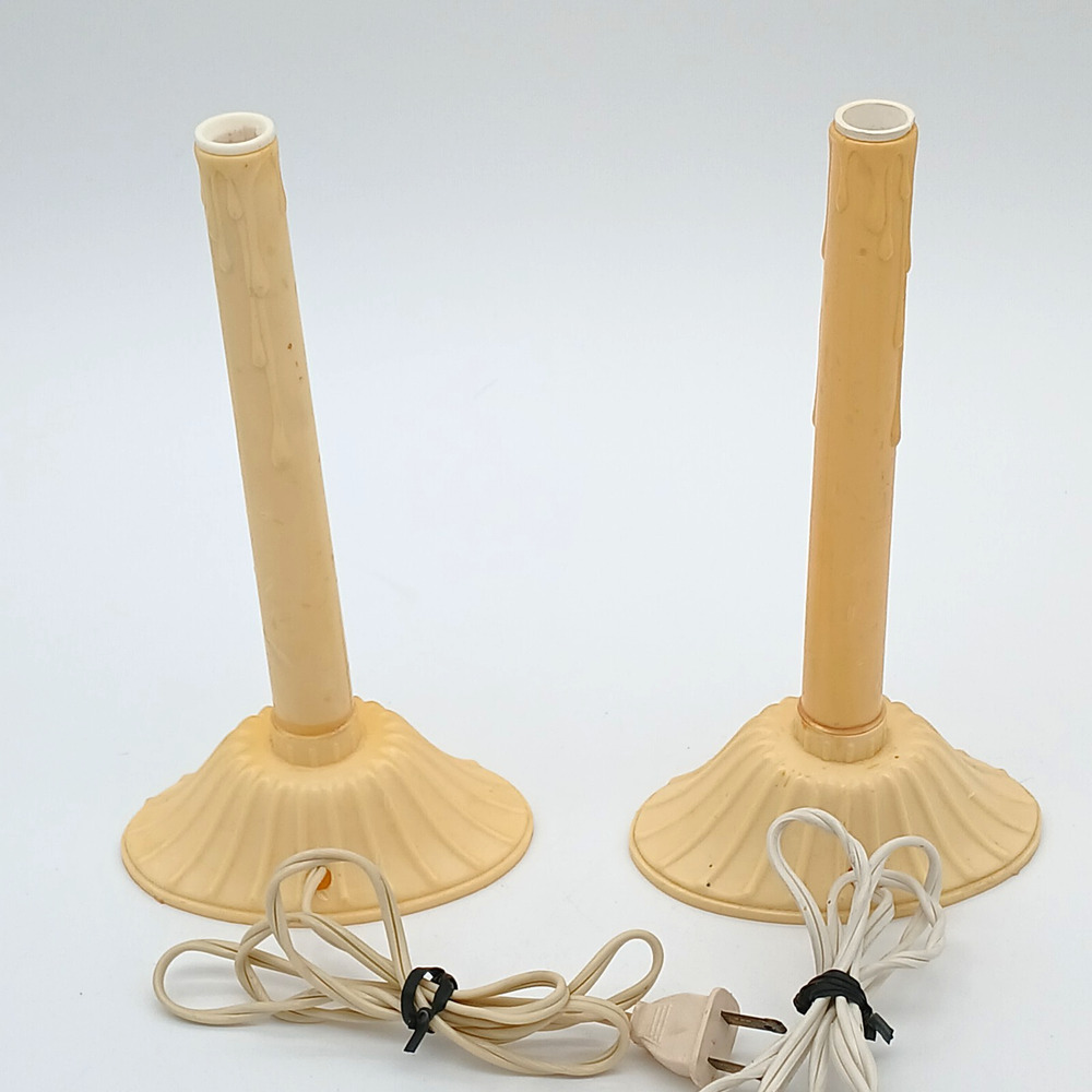Set of 7 Vintage Electric Window Candles Wax Drip Christmas Lights C7 1970s - Picture 5 of 9